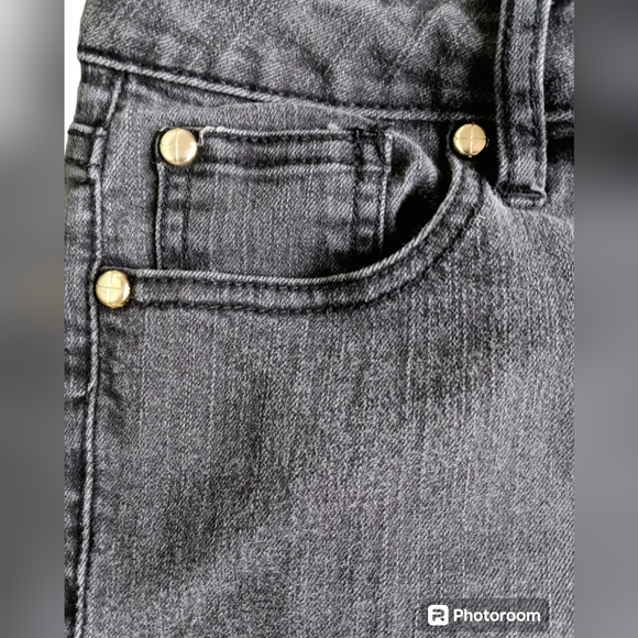 Cache Skinny Jeans Zip Ankle BLACK Denim Stretch 5 Pocket Size 10 - Picture 5 of 9